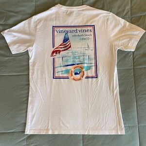 Vineyard Vines ‘Rehoboth Beach’ White Shirt, Men’s size S
